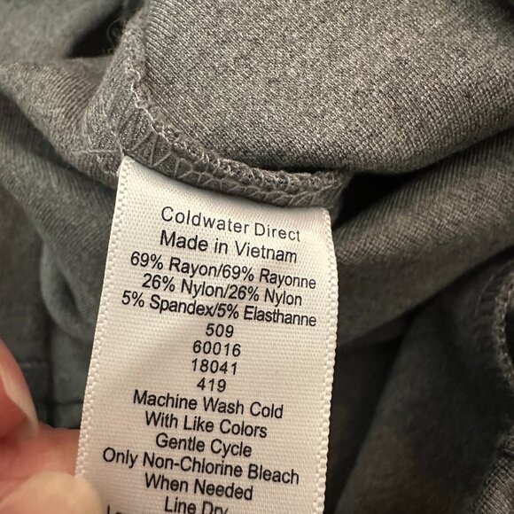 NWT Coldwater Creek Gray Straight Leg Pull On Ponte Knit Pants LARGE - Picture 6 of 6